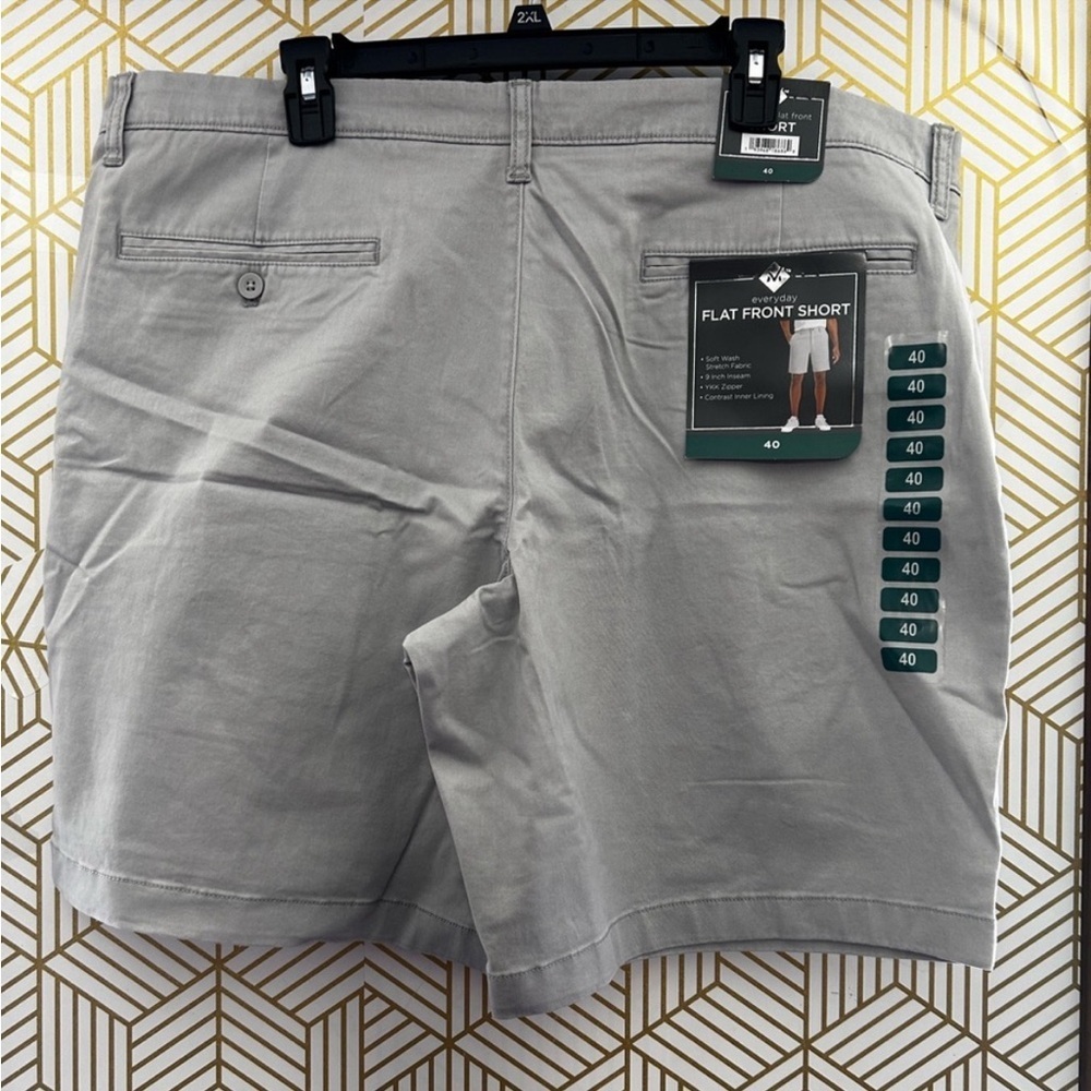 NWT Men’s Member’s Mark Everyday Stretch Flat Front Shorts 9” Inseam - Picture 3 of 7